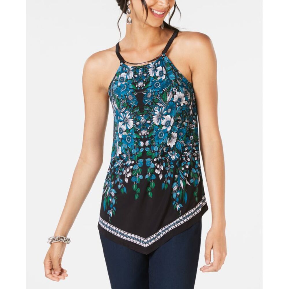 Asymmetrical Hardware Embellished Top
